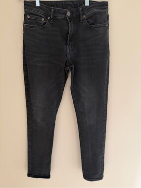 10” Rise 30x32 (10) American Eagle Black Stretch Slim Jeans
